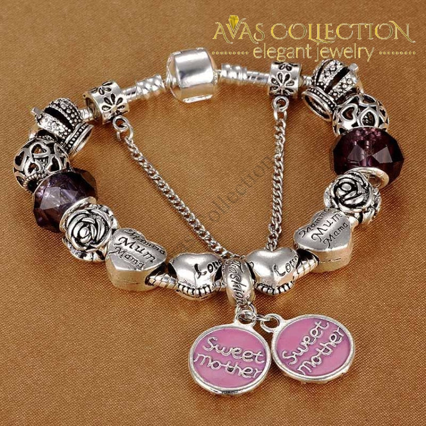 Sweet Mother Charm Bracelet Mother s Day Jewelry gift Avas Collection