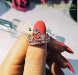 Crown Ring Set For Women Rose Gold Filled Rings