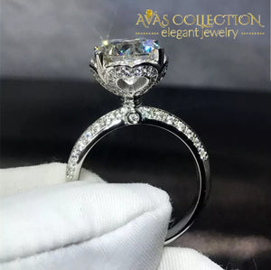 Crown 3Ct Elegant Ring Engagement Rings