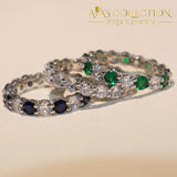 Multi Color Eternity Ring - Avas Collection