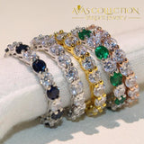 Multi Color Eternity Ring - Avas Collection