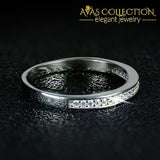 Solid Real 925 Sterling Silver Eternity Ring Rings