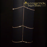Multi-layer Crystal Thigh Leg Body Chain Beach 3 Layers - Avas Collection