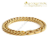 Classic Gold Cuban Link Bracelet Chain & Bracelets