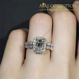 Elegant Statement Promise Ring/ Engagement/ Anniversary Wedding Set Engagement Rings