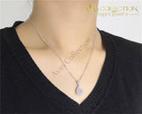 Water Shape Pendant 925 Sterling Silver - Avas Collection