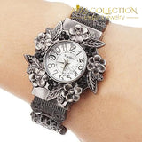 Vintage Flower Bracelet Watch Womens Watches