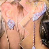 Luxury fashion  Lotus leaf Earrings - Avas Collection