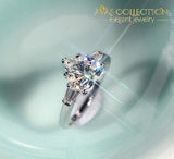 Big Heart Shape Engagement Ring/ Promise Ring - Avas Collection