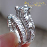 2.3Ct Round Cut Bridal Set Rings