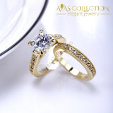 Promise Engagement Double Ring Rings