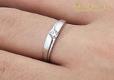 His And Hers Simple Classy Set Rings