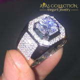 Luxury 10Kt White Gold Filled Vintage Band Rings