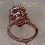 Luxury 4Ct Rose Gold Ring Rings