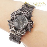 Vintage Flower Bracelet Watch Womens Watches