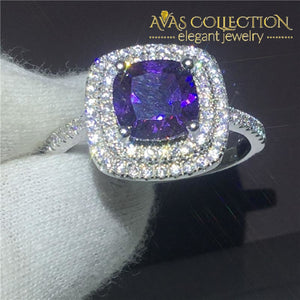 3 Carat Purple Ring Rings