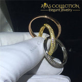 Twisted 3 In 1 Eternity Ring Engagement Rings