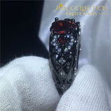 5 Colors Angel Wing Ring Black Gold Filled Wedding Bands