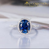 Blue Oval Ring -B2411 Rings