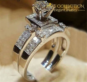 Starlight Wedding Ring Set Engagement Rings