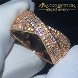 Cross Rose Gold Filled Ring Engagement Rings