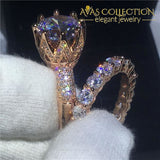 Crown Ring Set 10mm Rose Gold Filled - Avas Collection