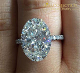Luxury 3Ct Stone Wedding Set 2 Rings 5 / Engagement
