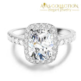 Luxury Wedding Ring Set 18K White Gold Filled 5 / 1 Engagement Rings