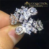 Resizable Handmade Flower Ring Engagement Rings