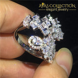 Resizable Handmade Flower Ring Engagement Rings