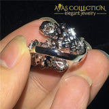 Resizable Handmade Flower Ring Engagement Rings