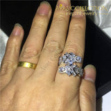 Resizable Handmade Flower Ring Engagement Rings