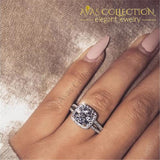 Sparkling Promise Ring/ Engagement Ring Cushion Cut 3Ct Rings