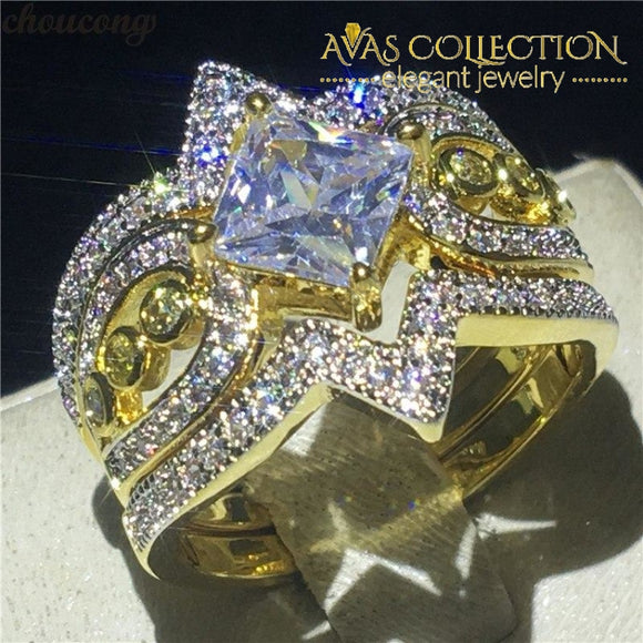 Unique Design 3-In-1 Wedding Ring Set Engagement Rings