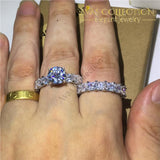 Princess Cut High Quality Rachel Wedding Set Engagement Rings