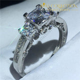 Vintage Three stone Promise Ring /Engagement Ring - Avas Collection