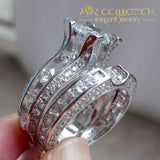 2.3Ct Round Cut Bridal Set Rings