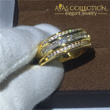 Yellow Gold Filled Mens Band 7-13 Rings