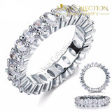 Oval Cut Eternity Band Rings