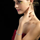 Crystal Heart Bracelet/ Avas Collection Charm Bracelets
