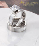 Luxury Engagement Ring Set Gold/ Silver Color - Avas Collection
