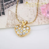 24K Gold Filled Heart Necklace Pendant Necklaces