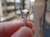 Elegant Six Claws 1Ct Engagement Ring Rings