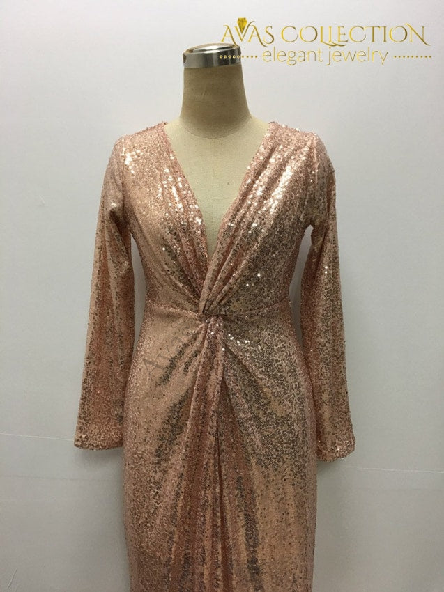 twist front sequin dress Buy Roman Metallic Sequin Twist Front Stretch Dress from Next USA