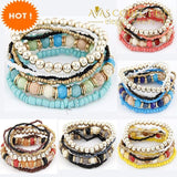 Multi-Layer Beads Bracelet/ Avas Collection Charm Bracelets