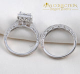 Princess Cut Wedding Ring Set Rings