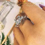 Pear Cut Solid 925 Sterling Silver Ring Rings