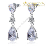 925 Sterling Silver Dangle Earrings Jewelry Drop 3.5 Carat - Avas Collection
