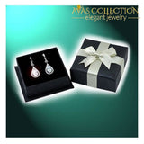 4 Carat Emerald Cut Simulated Diamond 925 Sterling Silver Dangle Earrings