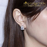 2 Carat Simulated Diamond Vintage Style Stud 925 Sterling Silver Earrings